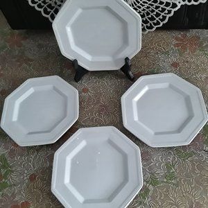 Set of Four Vintage Johnson Brothers Octagonal Dessert/Salad/Bread Plates